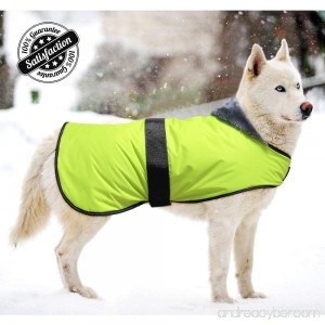 Bseen Dog Jacket Waterproof Soft Cotton Blanket Coat for Large Dogs with Adjustable Magic Buckle to Fit Your Pet Dog - B075P1PLG1