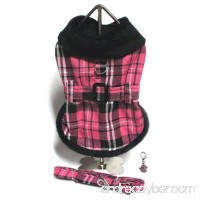 Doggie Design Charmed Winter Harness Coat with Matching Leash Set - Assorted Plaids - available Dog Sizes XS thru XXL - B01EMVYAOO