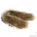 MINGCHUAN Natural Raccoon Fur Collar Large Detachable Fur Collar for Winter Coat - B078WQ2JJJ