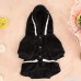 NEARTIME Puppy Clothes Dog Coat Jacket Pet Outfit Winter Apparel Yorkie Garment (L Black) - B01N0M8IZF