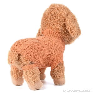 Small Dog Girl Sweater Wakeu Winter Warm Puppy Clothes Coat Costume - B077TP49WT