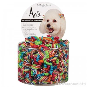 Aria Celebration Barettes for Dogs 40-Piece Canisters - B007QPFEEY