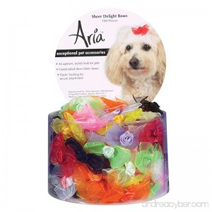 Aria Sheer Delight Bows for Dogs 100-Piece Canisters - B000AS94OK