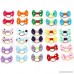 Blyyasgi 20 Pieces/pack Kids Pet Doggy Pup's Hair Head Flower Rubber Band Hair Bows for Small Puppy - B00KOOQLDC