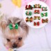 Dog Hair Bows - Christmas Dog Hair Bows - Beirui Bling Pet Grooming Accessories 20pcs - B015INWETS