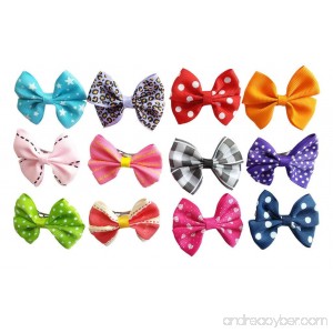 PET SHOW Bowknot Pet Dog French Barrette Hair Bows Clips Puppy Grooming Hair Accessories Pack of 10 - B00VOSG7LI