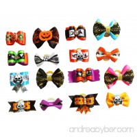 PET SHOW Halloween Pet Dog Hair Bows W/Rubber Bands Cat Puppy Grooming Accessories Color Assorted Pack of 20 - B0116WH0R6