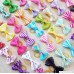 PET SHOW Pet Dog Hair Bows Bowknot for Yorkshire Girls Topknot with Rubber Bands Cat Puppy Headdress Grooming Hair Accessories Random color Pack of 50pcs = 25pairs - B01L0WYGJ2