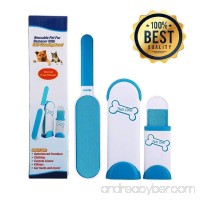 Pets Care Lint Remover and Fur Remover with Self-Cleaning Base and Double-Sided Brush Removes Dog Cat Horse and Pet Fur and Hair (FREE EBOOK) - B07FN5X4KS