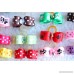 Yagopet 50pcs/pack Dog Puppy Hair Bows Rubber Bands Tinny Bows for Puppy Dogs Cute Pet Small Topknot Bows with Rhinestones Mix Colors Pet Dog Grooming Bows Dog Hair Accessories - B01551KJTA