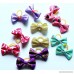 Yagopet 60pcs/30pairs New Dog Hair Bows Topknot Small Bowknot with Rubber Bands Top Quality Pet Grooming Products Mix Colors Varies Patterns Pet Hair Bows Dog Hair Accessories - B016DMZBNY