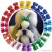 YOY 24PCS/12 Pairs Adorable Grosgrain Ribbon Pet Dog Hair Bows with Rubber Bands - Puppy Topknot Cat Kitty Doggy Grooming Hair Accessories Bow knots Headdress Flowers Set for Groomer - B07CJM56SR