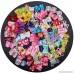 YOY 30 Pcs Adorable Grosgrain Ribbon Pet Dog Hair Bows with Elastics Ties - Stretchy Rubber Bands Doggy Kitty Topknot Grooming Accessories Set for Long Hair Puppy Cat - B076BW3W7D