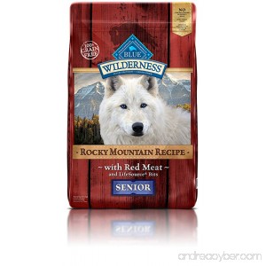 BLUE Wilderness Rocky Mountain Recipe High Protein Grain Free Senior Dry Dog Food - B00JN9GBHK