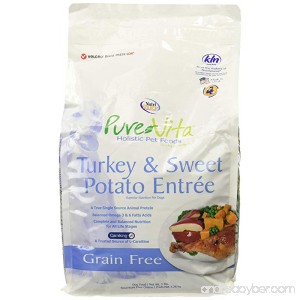 KLNTA Pure Vita Grain Free Turkey Dry Dog Food 5lb bag - B005KSPT8K