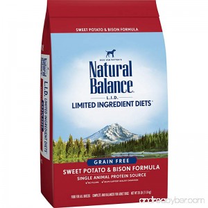 Natural Balance Limited Ingredient Diets Dry Dog Food - Sweet Potato & Bison Formula - B00JR99TP2