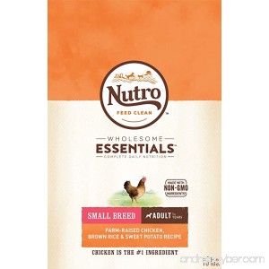 Nutro WHOLESOME ESSENTIALS Adult Dry Dog Food for Small & Toy Breeds - Chicken Brown Rice & Sweet Potato Recipe - B00TQRKA12