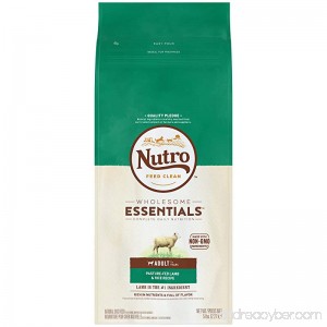 Nutro WHOLESOME ESSENTIALS Adult Dry Dog Food Pasture-Fed Lamb & Rice Recipe 5 lb. Bag - B077TV5VY7