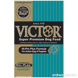 Victor Dog Food Select Hi-Pro Plus Formula for Active Dogs and Puppies - B00CJLP4EA