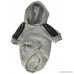 Adidog Grey Dog Sweatshirt Hoodie Jacket - For smaller pet - B00GDJATGC