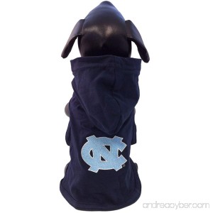 All Star Dogs NCAA North Carolina Tar Heels Collegiate Cotton Lycra Hooded Dog Shirt - B005EQHXPK
