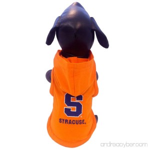 All Star Dogs NCAA Syracuse Orange Cotton Lycra Hooded Dog Shirt - B005EV8BME