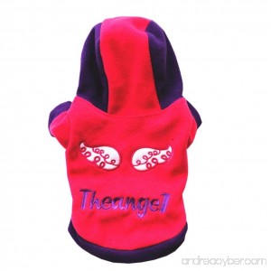 Dog Clothes Winter Wakeu Pet Puppy Apparel Hooded Jacket Coat Clothes for Small Dog Boy Dog Girl (L Red) - B078MJ4CQ7