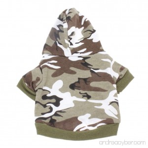 Haogo Pet Puppy Sweater Camouflage Hooded Sweatshirt for Small Dog Pet - B014SDYDP2