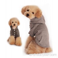 Meago Dog Hoodie  Hkim Soft Cotton Pet Poodle Clothes with Pocket Fashion Fleece Sweater Puppy Sweatshirt for Maltese  Shitzu  Small Dogs - B0773L27YK