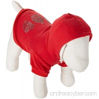 Mirage Pet Products 10-Inch Christmas Cupcakes Rhinestone Hoodie  Small  Red - B00ARCF7TA
