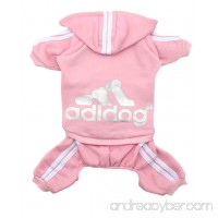 Scheppend Adidog Pet Clothes for Dog Cat Puppy Hoodies Coat Cute Sweatshirt Soft Cotton Sweater  Pink  3XL - B075B36J2V
