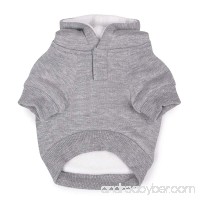 Zack & Zoey Fleece-Lined Hoodie for Dogs  12" Small  Gray - B0040DJ7NO