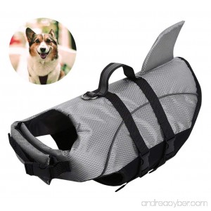 AOFITEE Dog Life Jackets - Ripstop Pets Life Vest Reflective Float Coat Safety Lifesaver for Small Medium and Large Dogs - B07FSH1CHZ