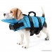 GabeFish Pet Life Jacket With Chin Strap Reflective Belt Sandwich Mesh Plain Bone Print Dog Puppy Cat Swimwear Safety Vest - B078Y7N7CN
