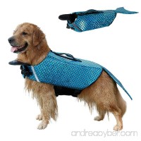 Nice Pies Dog Life Vest Jacket Mermaid Shape Summer Pet Swimming Vest Safety Surfing Waterproof Swimming Suit - B07FBZF8TD