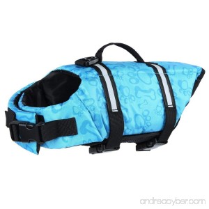 Pet Dog Swimming Life Jacket Preserver Life Vest Coat With Adjustable Belt - B01KC3JEJ2