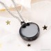 Cute Dog Engraved Round Pet Cremation Urn Necklace Ashes Keepsake Pendant Memorial Jewelry - B0773CTWGG