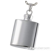 Memorial Gallery 3335gp Flask 14K Gold/Sterling Silver Plating Cremation Pet Jewelry - B01EWHJ97G