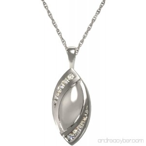 Memorial Gallery MG-3195gp Double Tear Stone 14K Gold/Sterling Silver Plating Cremation Pet Jewelry - B01EWHII14