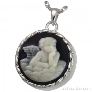Memorial Gallery MG-3512GP Angel In Heaven Cameo 14K Gold/Silver Plating Cremation Pet Jewelry - B01EWHDTHW