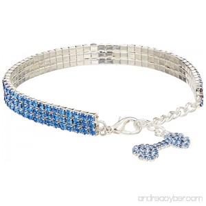 Mirage Pet Products 10 to 12-Inch Glamour Bits Pet Jewelry Large Blue - B0085F0QU6