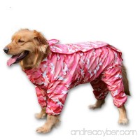 BBEART Dog Raincoat  Fashion Four-legged Hooded Pet Raincoat Rain Jacket Jumpsuit Rain Poncho Coat Slicker Camouflage Long Sleeves Rainproof Clothes for Small Medium Large Dogs Cool - B06ZXR465R