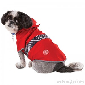 Good2Go Reversible Dog Raincoat in Red - B074V8J5SD