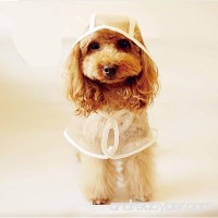 LUCKSTAR Pet Raincoat - Waterproof Dog Puppy Coat Dog Poodle Pet Transparent Raincoat Rainwear Clothes Dress (M  ) - B00LFGENW4