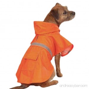 OCSOSO Pet Rainy days Slicker Pet Jacket with Reflective Strip Blue orange XXS XS S M L XL XXL. - B00Q8DC2S6