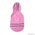 Pet Clothes Letdown Pet Dog Hooded Waterproof Puppy Dog Jacket Outdoor Raincoat (S Pink) - B07C3K7VMV