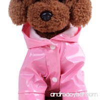 Pet Clothes  Letdown   Pet Dog Hooded Waterproof Puppy Dog Jacket Outdoor Raincoat (S  Pink) - B07C3K7VMV