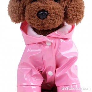 Pet Raincoat Han Shi Dog Waterproof Hooded Puppy Jacket Outdoor Coat Apparel All Seasons - B0796PNP7Z