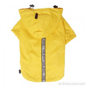 Puppia Authentic Base Jumper Raincoat 4X-Large Yellow - B005XU09GM