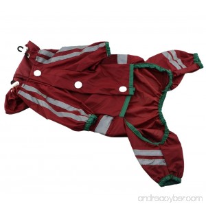 Puppy Dogs Raincoats Poncho with Safe Reflective Tape and Adjustable Elastic - B079MC3P9Q